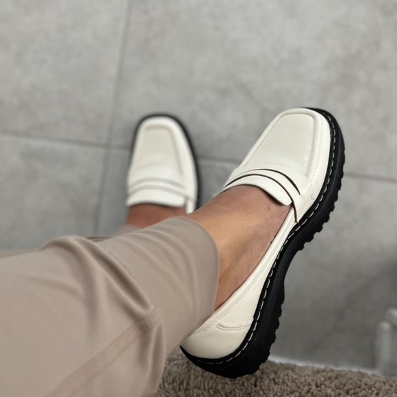 White Platform Loafers - Picture 8 of 9